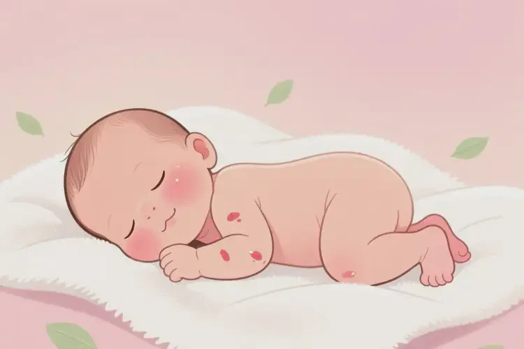 新生兒身上偶爾長(zhǎng)濕疹不管它會(huì)自己痊愈嗎(圖4)