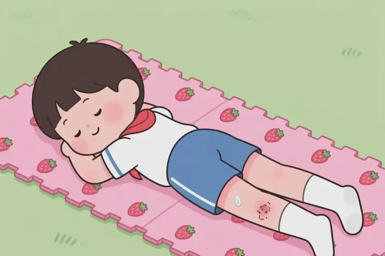 小學(xué)生大腿偶爾長濕疹不管它會自己好嗎(圖1)