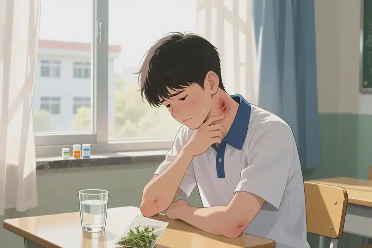 大學(xué)生脖子出現(xiàn)濕疹可不可以徹底自愈(圖2)