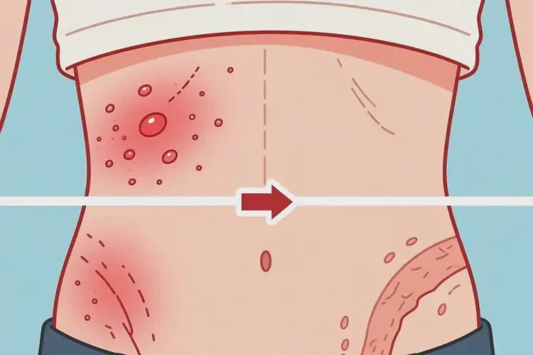 大學(xué)生肚子上長濕疹能夠徹底治愈嗎(圖2)