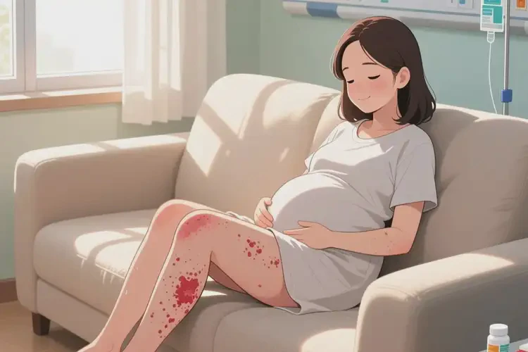 產(chǎn)婦大腿起濕疹不管它會(huì)自己好嗎(圖3)