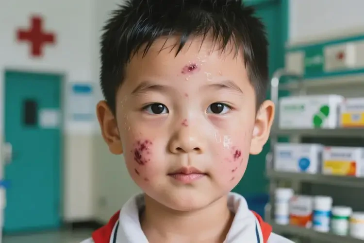 小學(xué)生面部出濕疹不管它會自己自愈嗎(圖4)