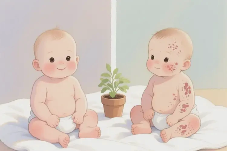 嬰幼兒身上出現(xiàn)濕疹不管它會自己痊愈嗎(圖4)