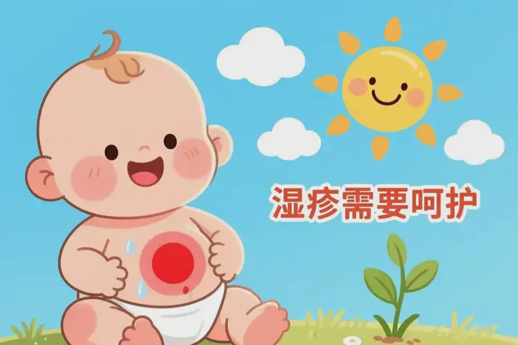 小兒肚子上出現(xiàn)濕疹不管它會(huì)自己痊愈嗎(圖2)