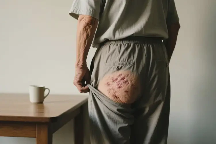 老人屁股上偶爾起濕疹不管它會自己自愈嗎(圖2)