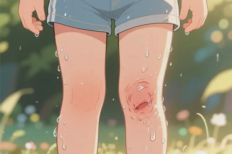 小兒小腿容易長濕疹可以徹底自愈嗎(圖1)