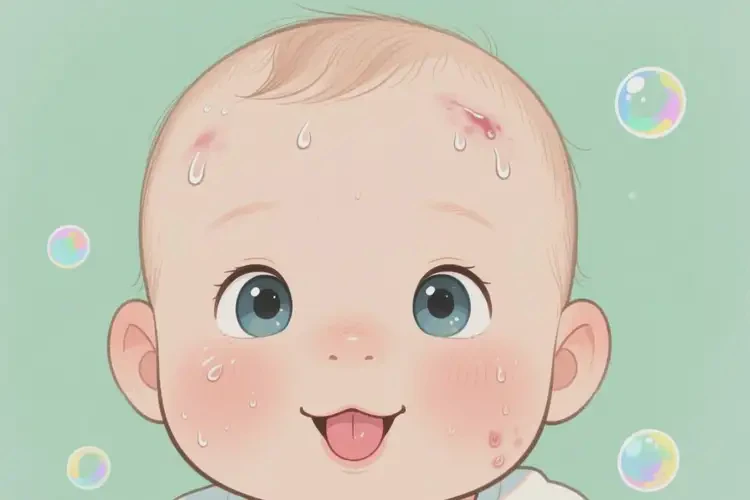 小兒面部起濕疹能靠自己自愈嗎(圖2)