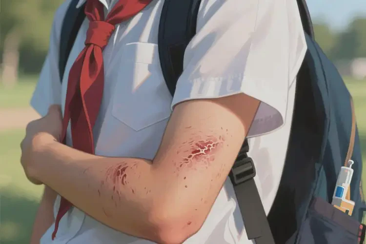 中學(xué)生手臂上出現(xiàn)濕疹能徹底自愈嗎(圖3)