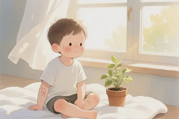 小孩面部偶尔起湿疹可以彻底自愈吗(图4)