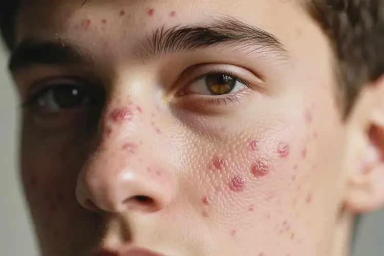 青年人臉上有濕疹不管它會自己痊愈嗎(圖1)