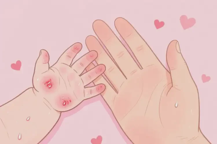 幼兒身上起濕疹不管它會(huì)自己痊愈嗎(圖1)