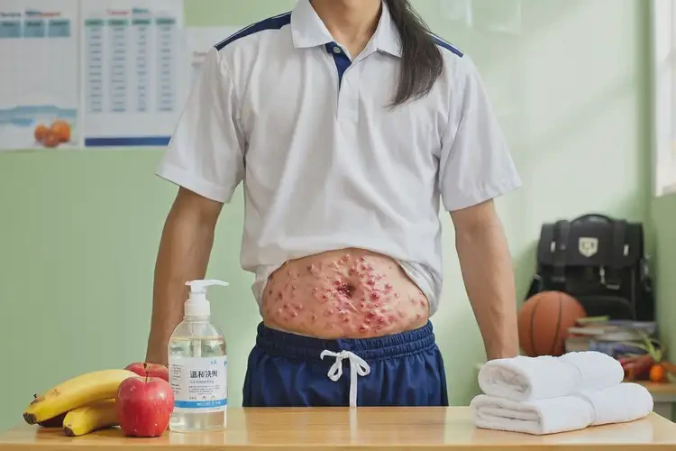 中學(xué)生肚子上容易起濕疹能徹底自愈嗎(圖2)