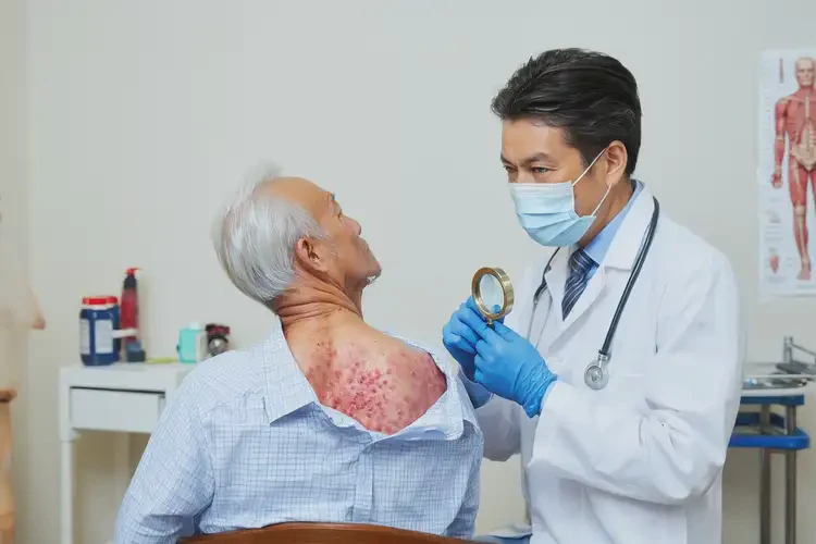 高齡老人脖子上有濕疹可以徹底自愈嗎(圖3)