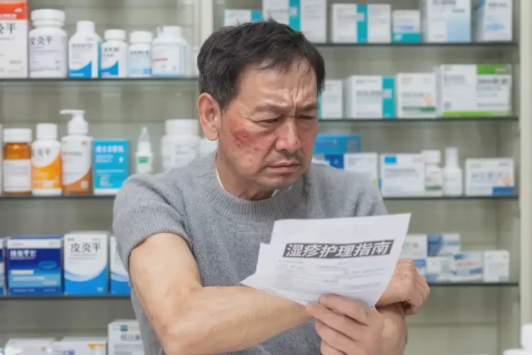 女人面部長濕疹不管它會自己自愈嗎(圖3)