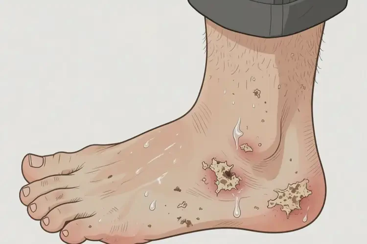 男生腳上容易起濕疹不管它會自己痊愈嗎(圖2)