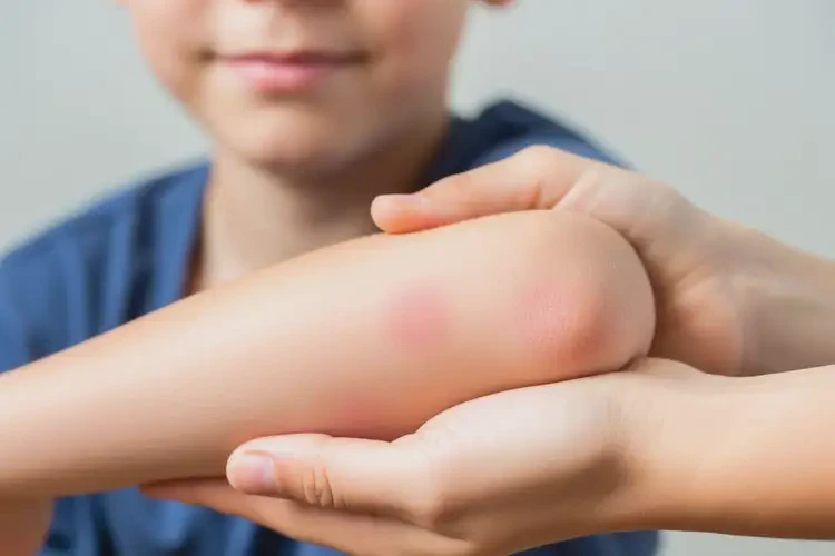 孩子手臂上起湿疹不管它会自己自愈吗(图1)