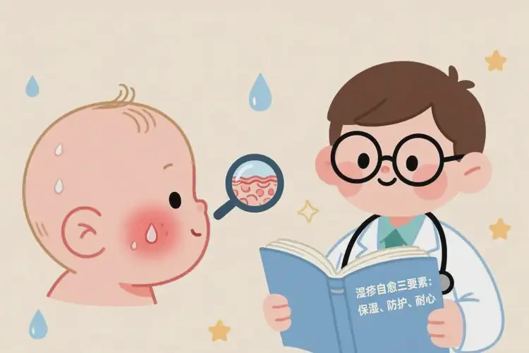 小孩面部出濕疹可不可以徹底自愈(圖3)