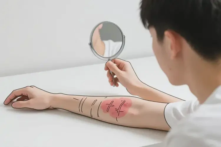 男生手臂經(jīng)常起濕疹不管它會自己痊愈嗎(圖1)