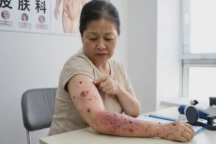 男人小腿經(jīng)常起濕疹可不可以徹底自愈(圖4)