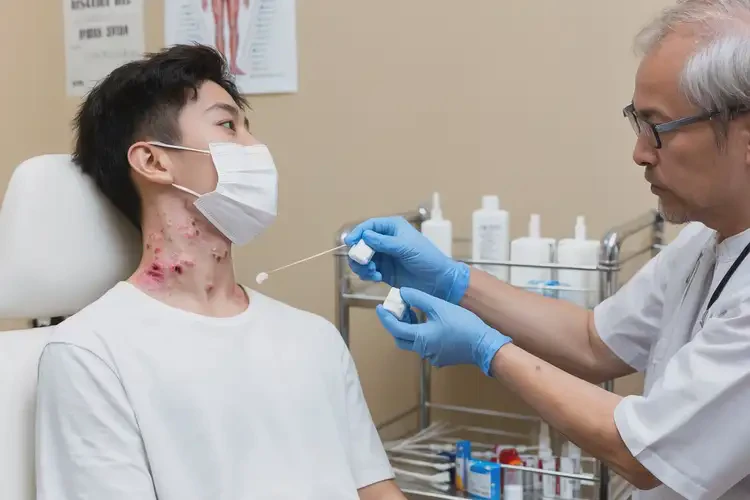 青年人脖子有濕疹不管它會(huì)自己自愈嗎(圖3)