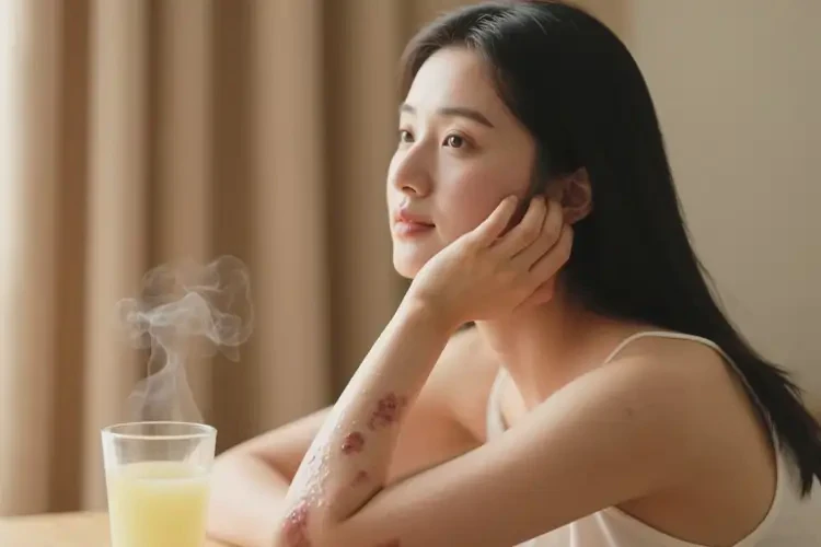 青年人手臂長濕疹可以徹底自愈嗎(圖1)