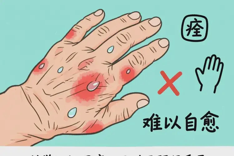 老人手上容易起濕疹能徹底自愈嗎(圖2)