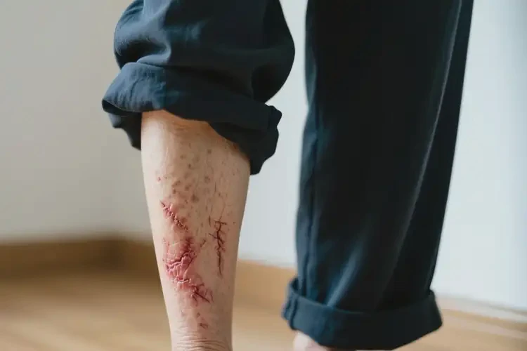 高齡老人小腿上起濕疹不管它會(huì)自己痊愈嗎(圖4)