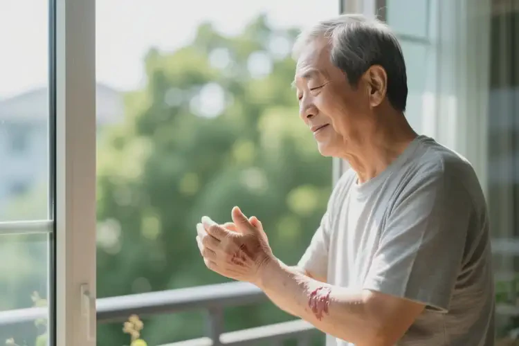 老年人四肢容易起濕疹能夠徹底治愈嗎(圖1)