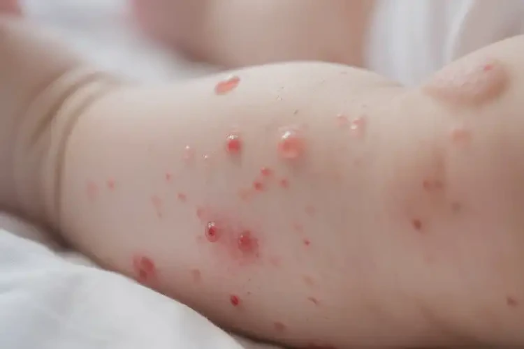 寶寶小腿上經(jīng)常長濕疹不管它會(huì)自己痊愈嗎(圖2)