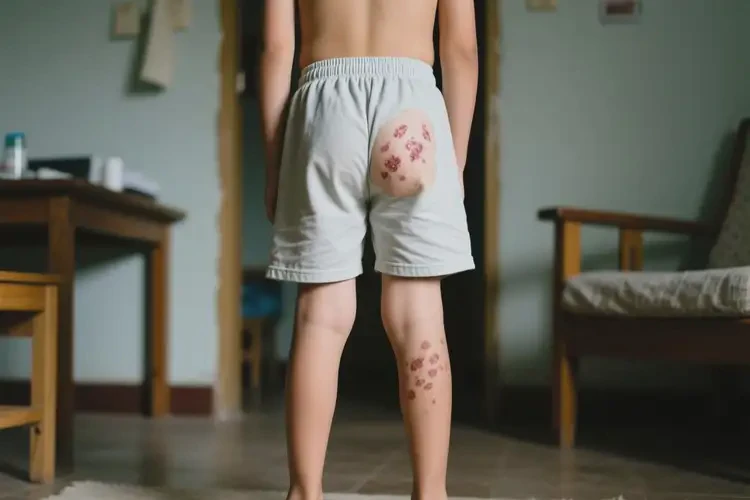 小學(xué)生屁股上有濕疹不管它會自己好嗎(圖1)