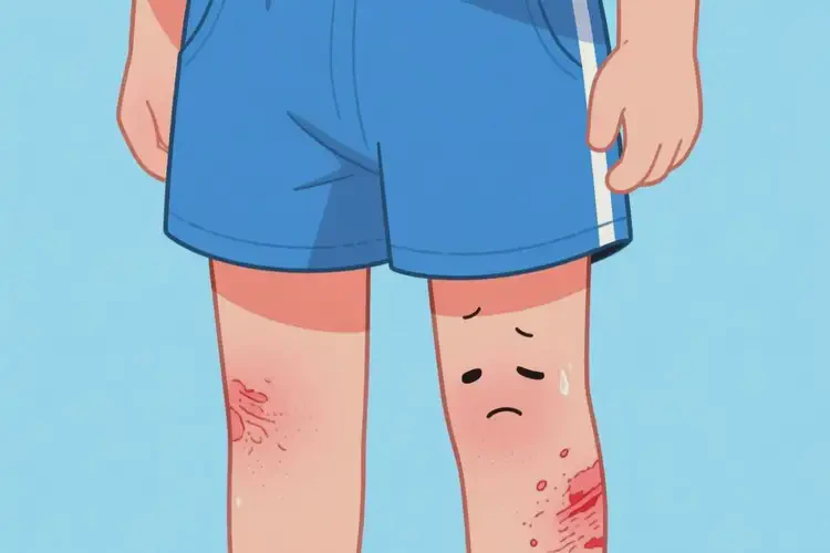 小學(xué)生大腿偶爾長濕疹不管它會自己好嗎(圖4)