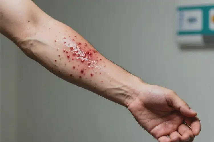 男人手臂出現(xiàn)濕疹可以徹底自愈嗎(圖2)