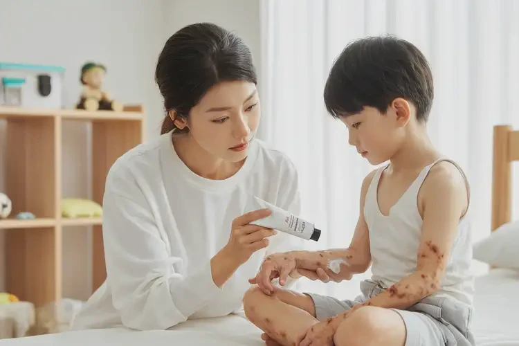 兒童四肢有濕疹能靠自己自愈嗎(圖2)