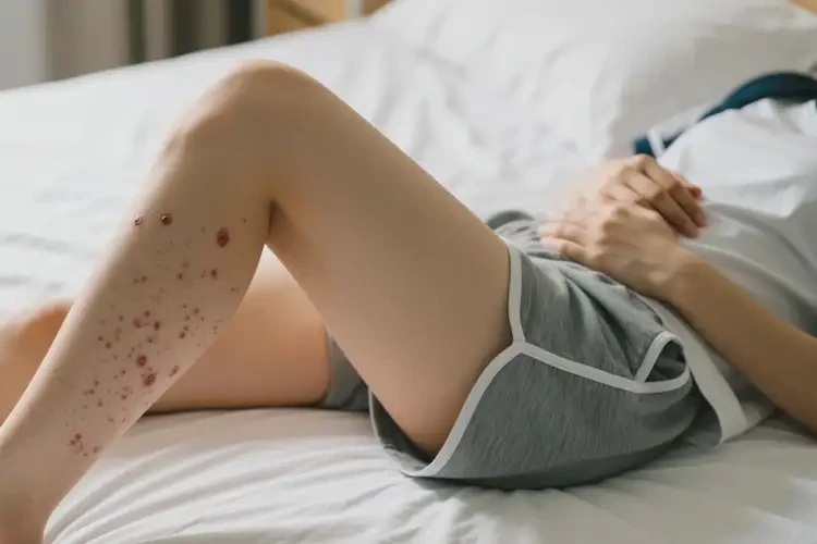 大學(xué)生大腿上出濕疹不管它會(huì)自己好嗎(圖2)