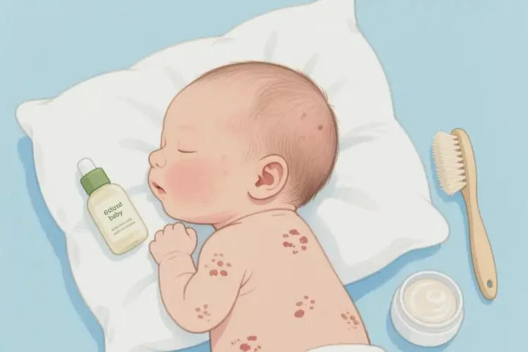 新生兒脖子出現(xiàn)濕疹能夠徹底治愈嗎(圖2)