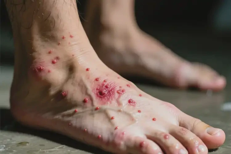 男人腳上經(jīng)常起濕疹能不能徹底自愈(圖1)