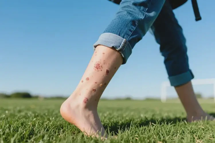 中學(xué)生小腿上容易起濕疹不管它會自己好嗎(圖1)