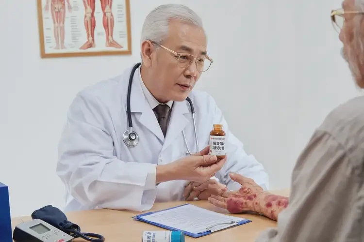 老人大腿出湿疹不管它会自己自愈吗(图2)