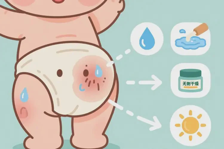 少儿屁股上容易起湿疹能够彻底治愈吗(图2)