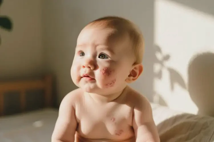 小兒面部偶爾起濕疹能徹底自愈嗎(圖2)