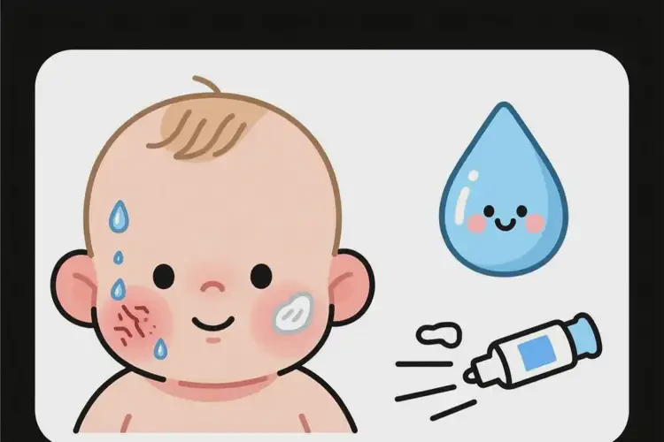 小兒面部容易長濕疹能夠徹底治愈嗎(圖3)