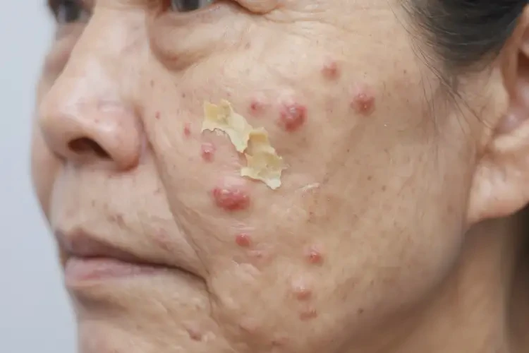 女生面部有濕疹不管它會自己好嗎(圖3)