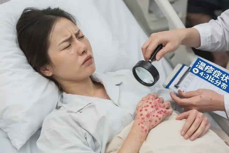 產(chǎn)婦身上經(jīng)常起濕疹不管它會(huì)自己好嗎(圖4)