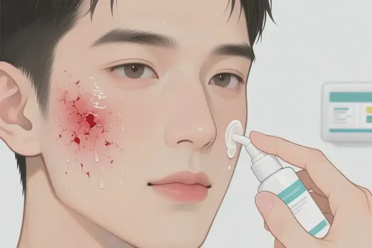 青年人臉上有濕疹能夠徹底治愈嗎(圖4)