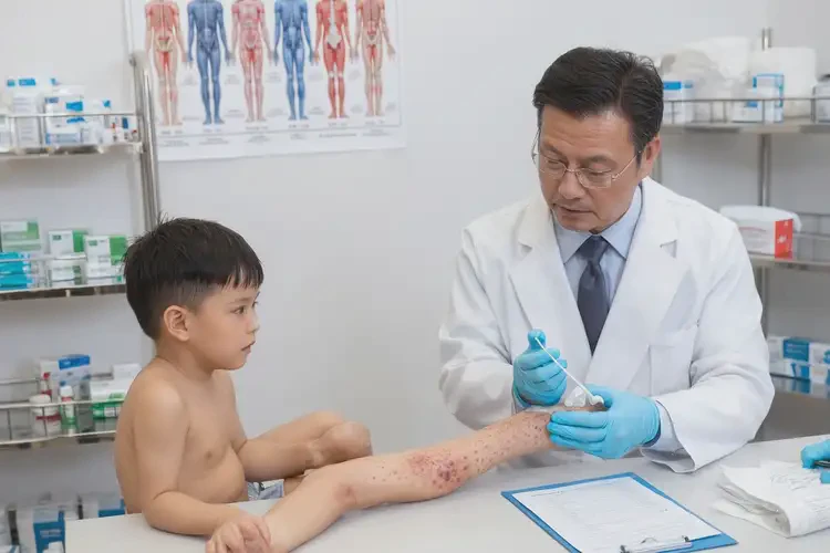 小孩大腿上出濕疹不管它會自己痊愈嗎(圖2)