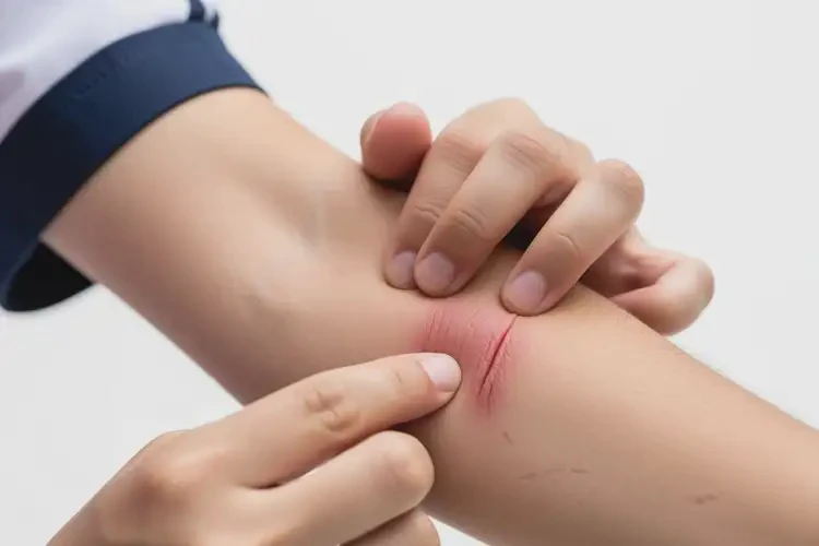 中学生手臂上经常长湿疹不管它会自己自愈吗(图2)