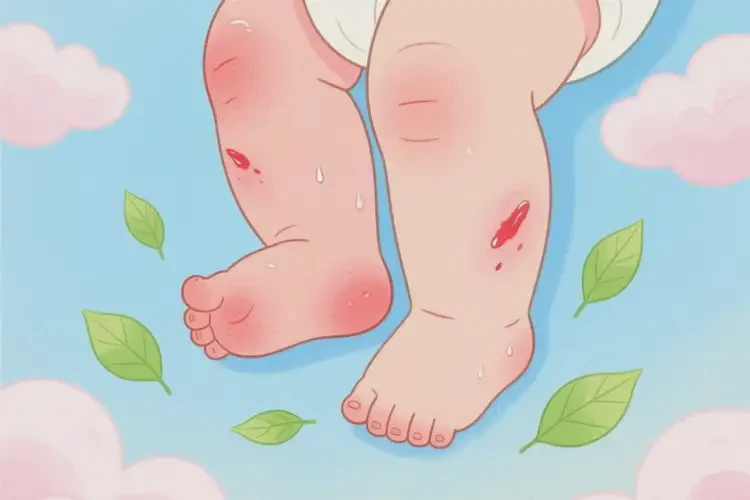 新生兒小腿容易長濕疹可以徹底自愈嗎(圖3)