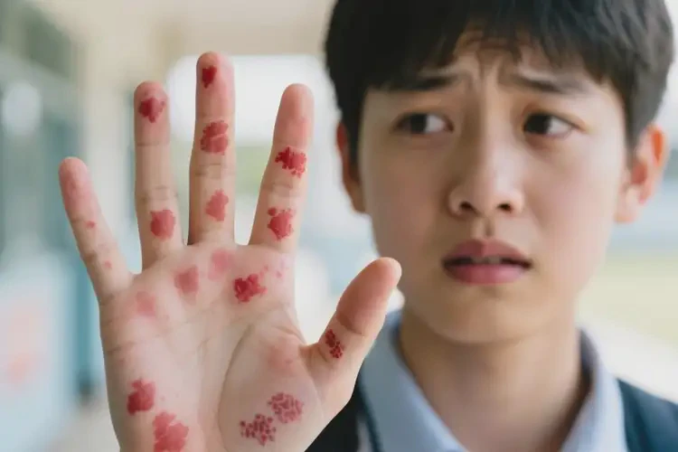 中學(xué)生手上容易起濕疹不管它會自己自愈嗎(圖4)