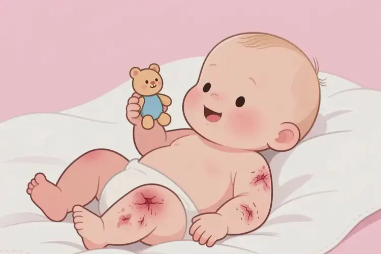 嬰幼兒四肢出濕疹不管它會(huì)自己好嗎(圖2)