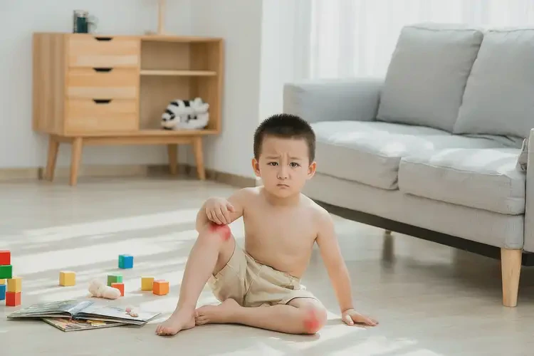 少兒大腿上出現(xiàn)濕疹不管它會(huì)自己好嗎(圖2)